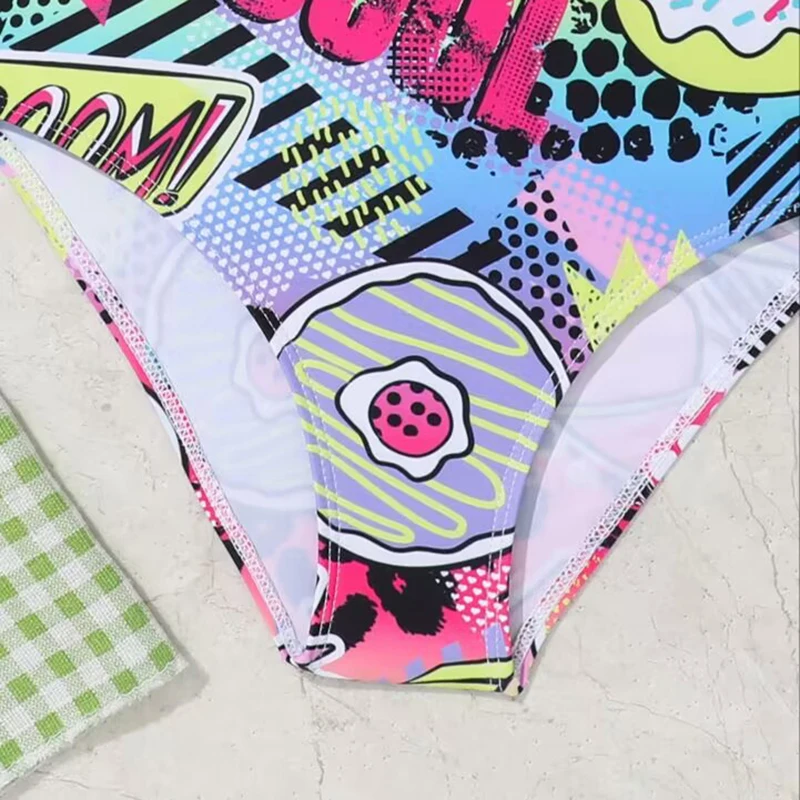 2025 Costume da bagno per ragazze stampato Costume da bagno intero per bambini Bagnanti per bambini femminili Costume da bagno per nuoto Costumi da bagno