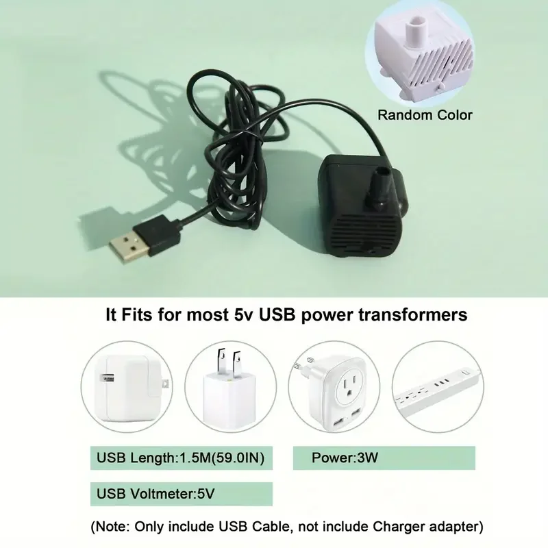 B USB Electric Mute 1.2L Pet Water Fountain Automatic Cat Drink Bowl Filter Pet Drinking Dispenser Drinker For Cats Water Filter