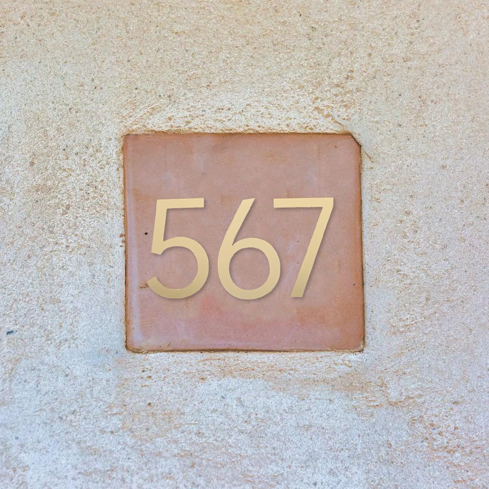 

10 Pcs Acrylic Door Sign Self Adhesive Numbers Address Mailbox Room Apartment House for Hotel