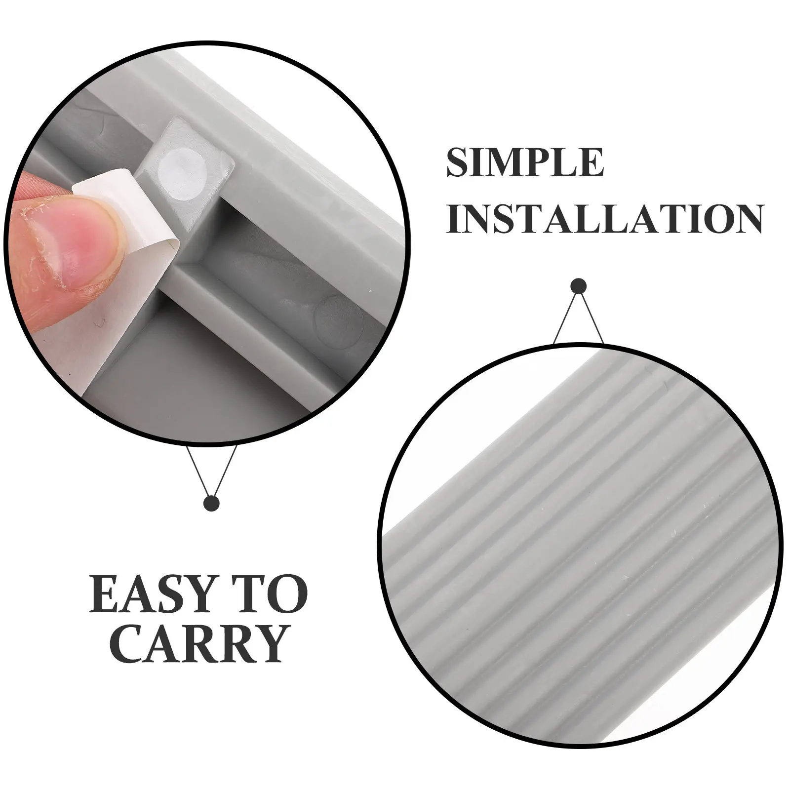Rubber Threshold Ramp Heavy Duty Robot Vacuum Cleaner Ramp Non-Slip Doorway Floor Transition Mat for Sweeping Robot