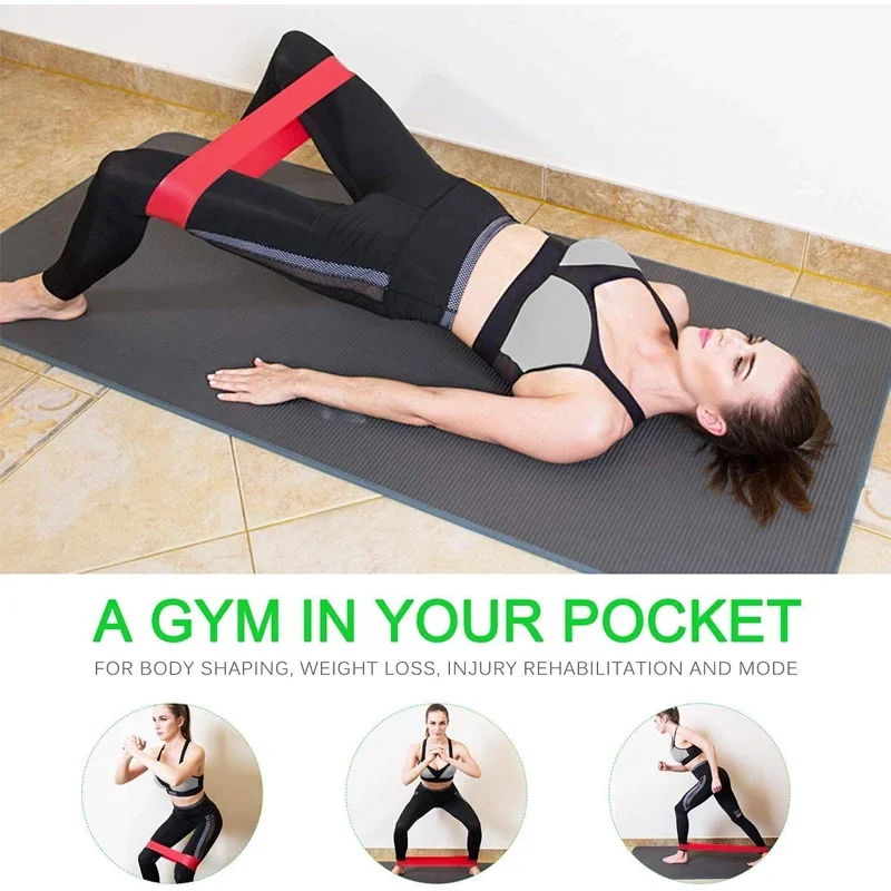 Fasce per esercizi con anello di resistenza Fasce per esercizi per fitness a casa Stretching Allenamento per la forza Fascia elastica per allenamento per terapia fisica