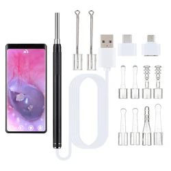 3.5mm Ear Cleaner Kit Visual Camera Otoscope Ear Wax Remover Canal Earpick Oral Inspection Ear Endoscope 3.0MP Support Android