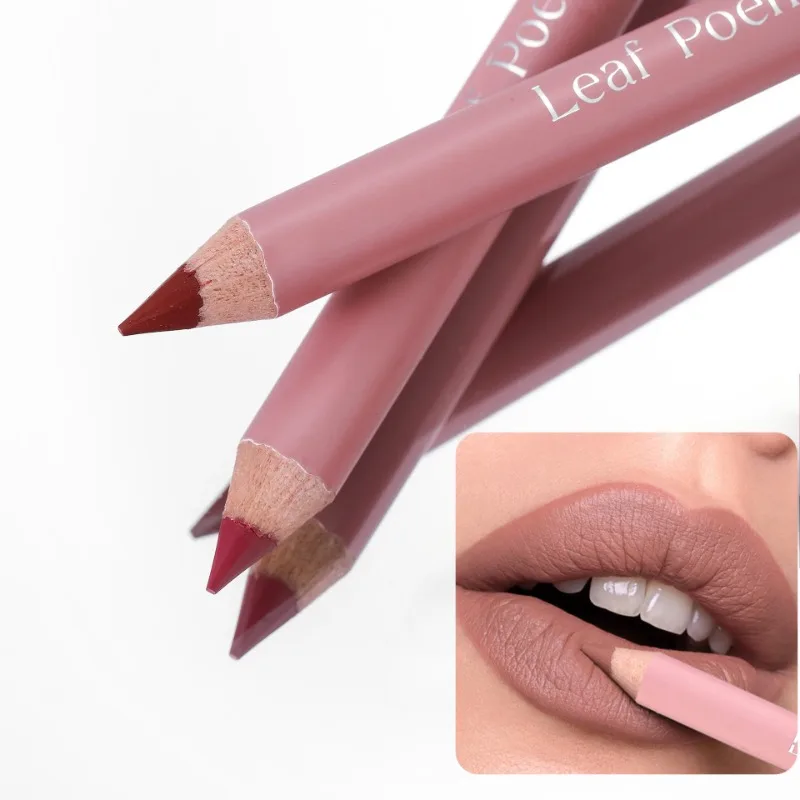 12 Kolorów Matowy Konturówka do Ust Wodoodporna Powiększająca Pomadka Naturalny Nude Różowy Kontur Ust Konturowanie Ust Makijaż