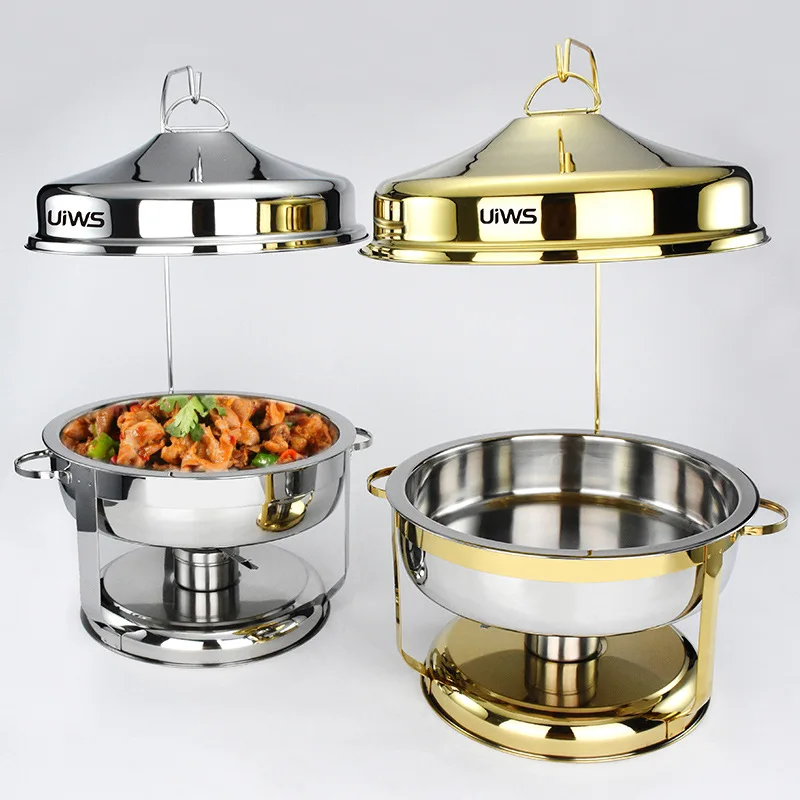 

Restaurante buffet equipamentos dubai dishes silver luxury buffet food warmers hanging golden chafing dish fuel gel in dubai