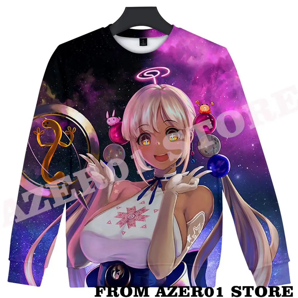 HOLOLIVE VTuber TsukumoSana Tsukumo Sana Merch CREWNECK autumn winter  Men/Women casual Kawaii Round sweatshirt Hoodies