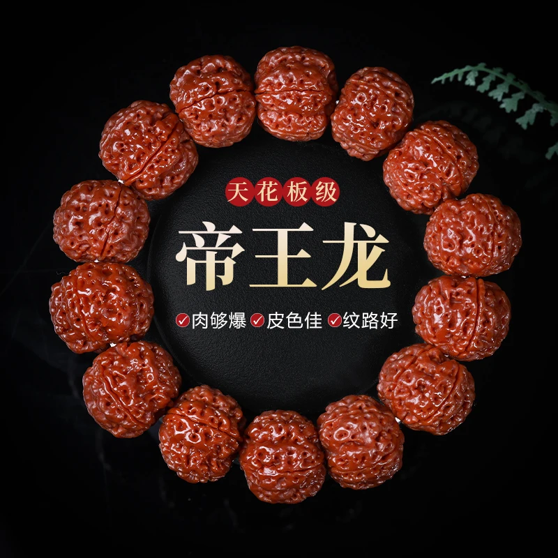 Genuine Goods Nepal Five Faces Six Petals Full of Meat Big Rudraksha Beads Seed Walnut Collectables-Autograph Men's Bra