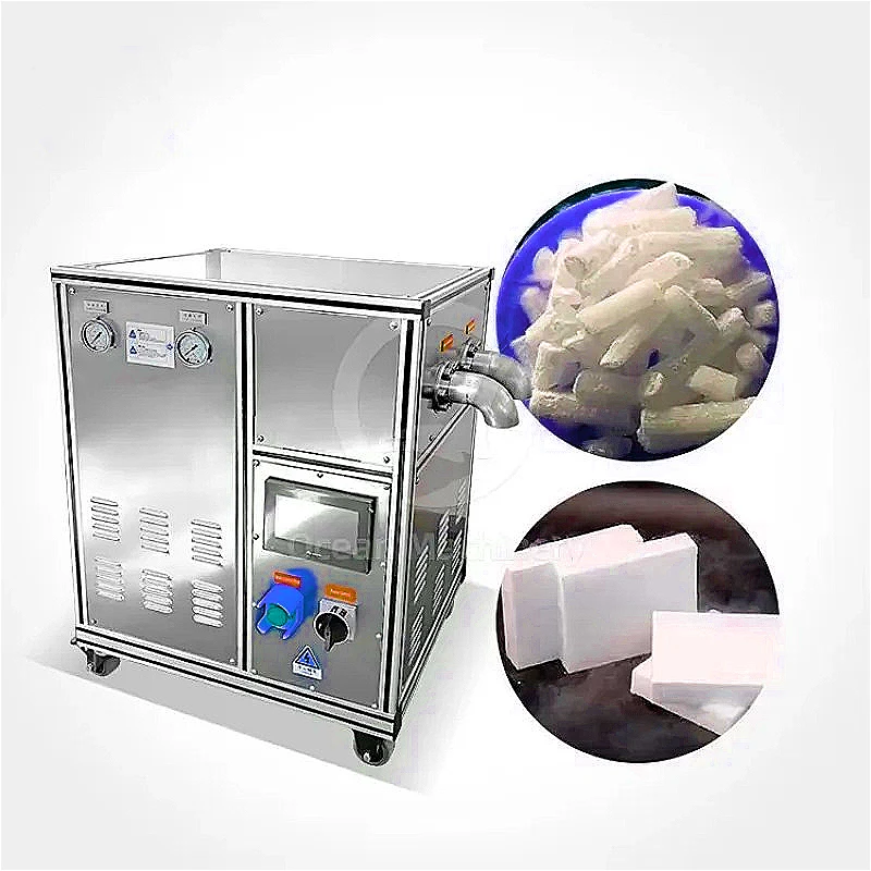 Industrial Dry Ice Making Machine Co2 Carbon Dioxide Dry Ice Cleaning 3mm Co2 Dry Ice Pellet Making Machine Cleaning for Spain