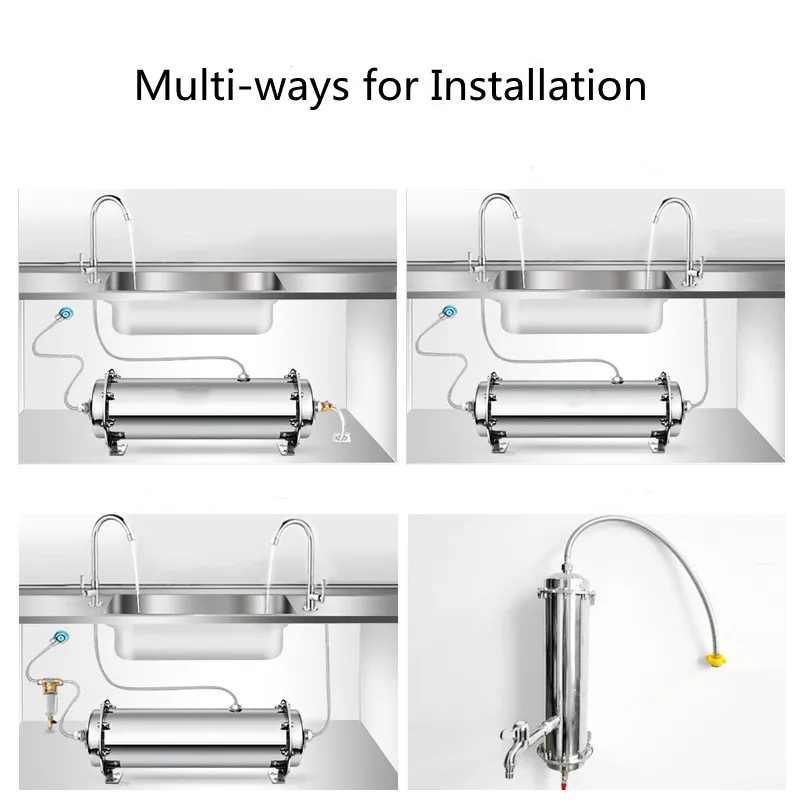 1000-5000L/H الفولاذ المقاوم للصدأ لتنقية المياه الإسكان في الهواء الطلق المنزلية كله نظام تنقية المياه مياه الشرب