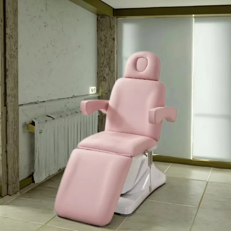 Cama de belleza, silla reclinable plegable portátil, mesa de masaje suave, reposapiés ajustable, muebles, cama de Spa de operación eléctrica