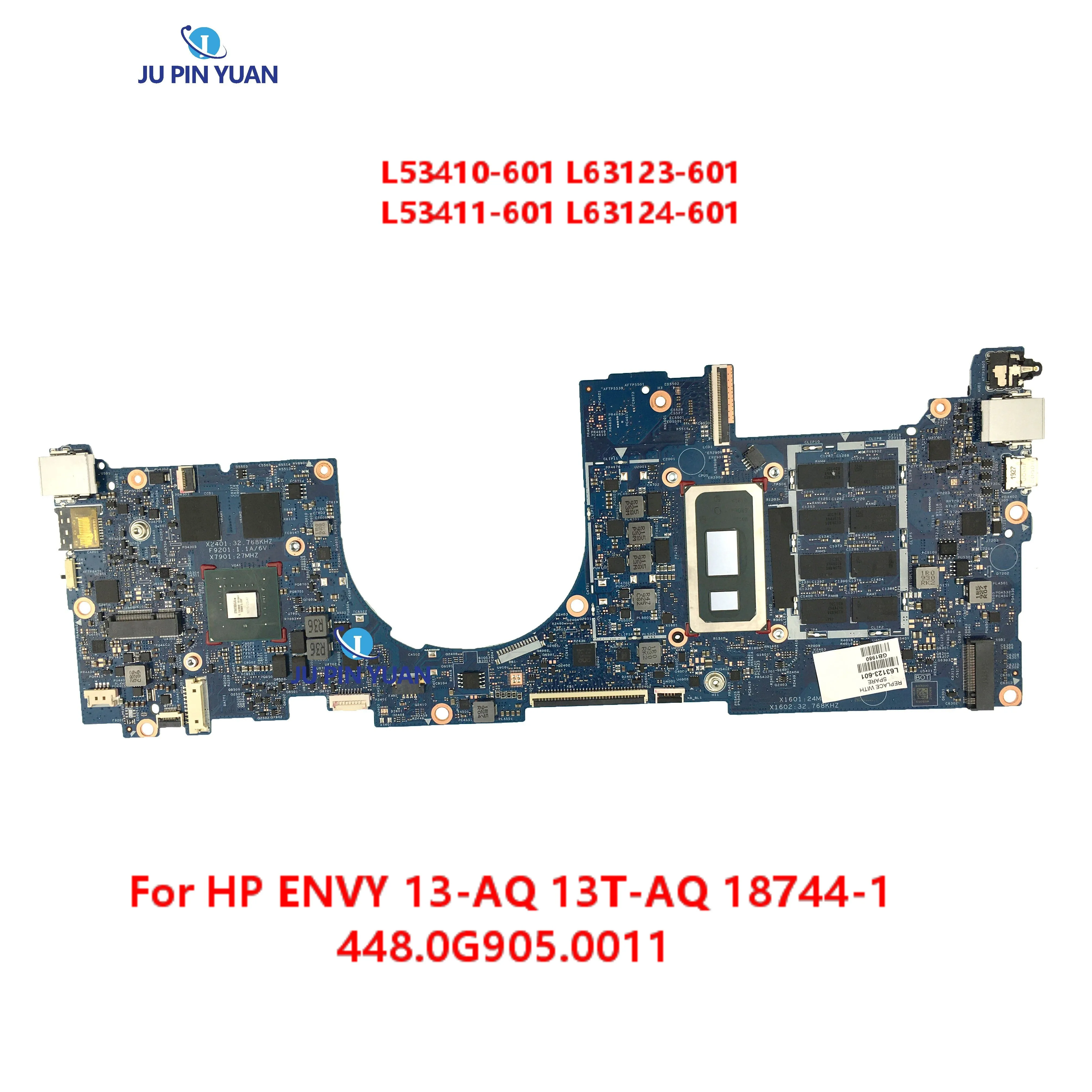 L53410-601 L63123-601 L53411-601 L63124-601 For HP ENVY 13-AQ 13T-AQ Laptop Motherboard   18744-1 448.0G905.0011 Full Tested