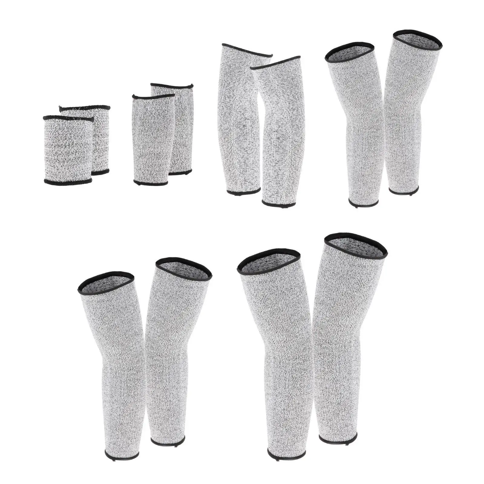Safety Arm Sleeves Cut Resistant HPPE Nylon Spandex Anti Puncture Work Protection Guard Level