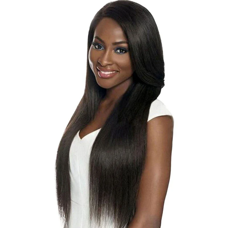 

Concert Africa Woman Long Straight Hair Bar Performance Clothing Match Chemical Fiber Wig Cover Stage Headwear Long Style Wig