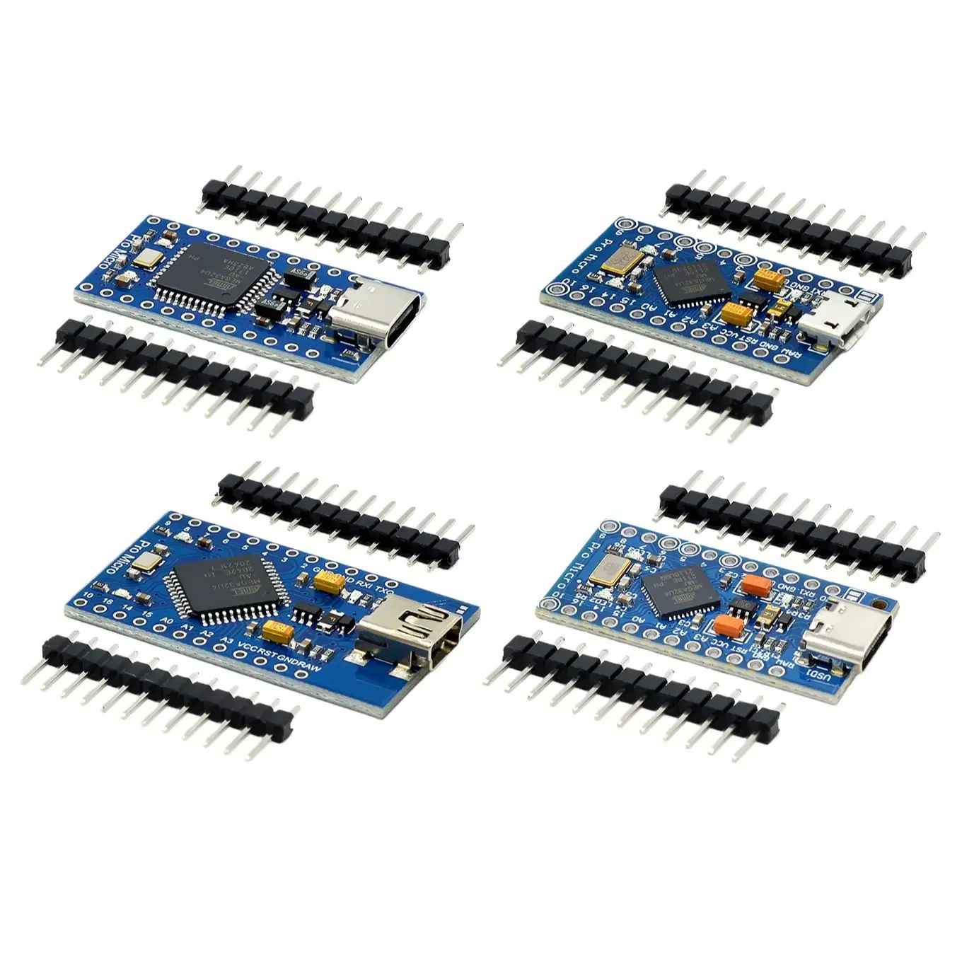 Pro Micro verwendet den Atmega32U4 mit integriertem USB zur Programmaktualisierung und verfügt über ein 5V/16M Mikrocontroller-Entwicklungsboard. – Detail 2