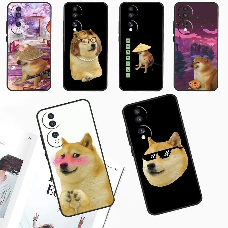 Cheems Doge Meme Funny Doggy For Honor Magic 6 Pro 5 Lite 50 70 90 Case For Honor X8a X9a X7 X8 X9 X6a X7a X8b X9b Cover