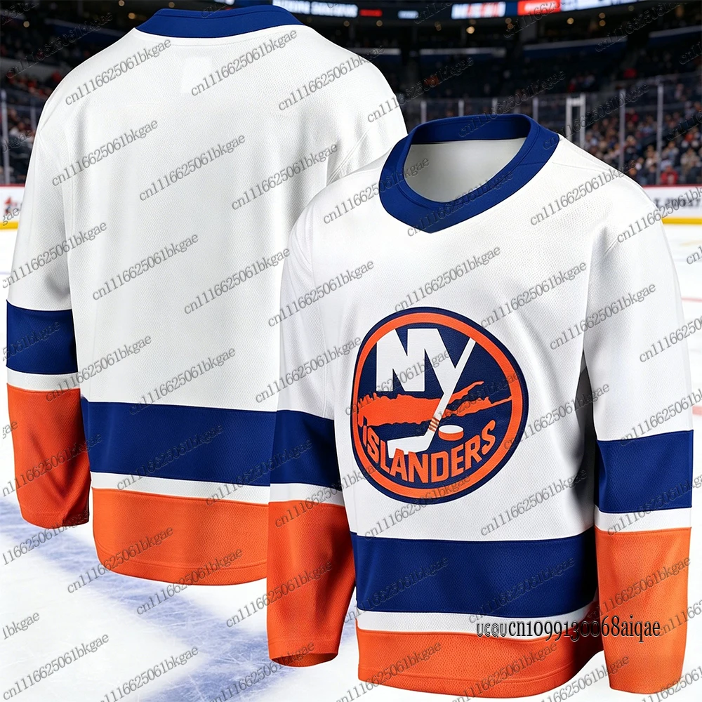 Autumn Winter New Hockey Jerseys For Men New York White Hockey Jerseys Casual Sports Hockey Jersey Parent Child Hockey Jerseys