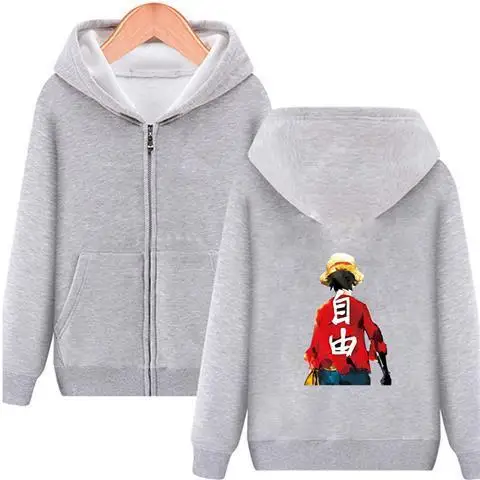 Uma peça luffy chapéu de palha pirata preto hoodie masculino anime volta impressão algodão casual manga longa outono inverno streetwear moda