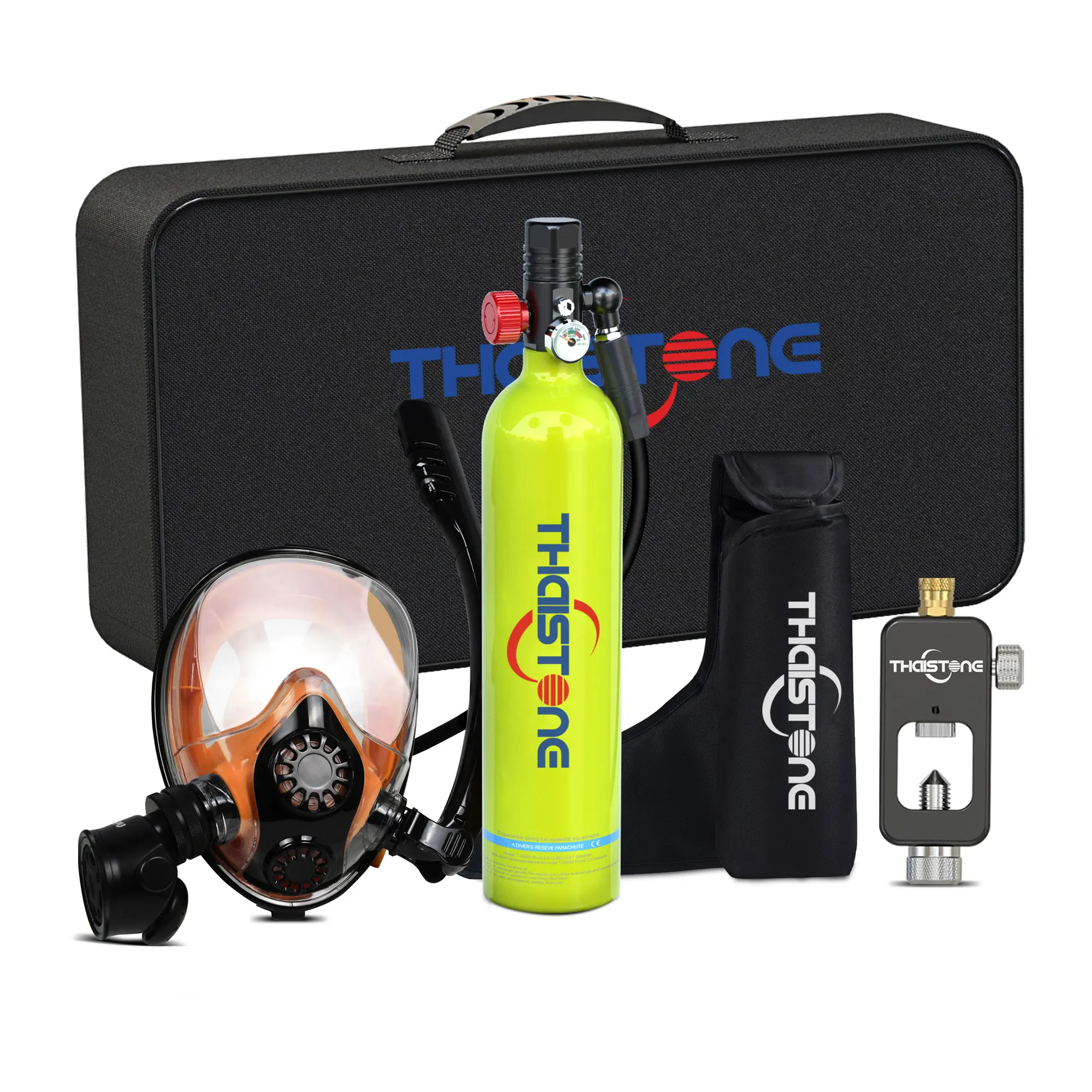 التايلاندية 1L معدات غطس الغوص الأكسجين اسطوانة خزان الغوص تحت الماء التنفس خزان الهواء قناع الغطس