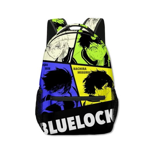 Imagen 2 del producto Mochila Popular de lujo con cerradura azul para estudiantes, mochilas para Notebook con estampado 3D, mochilas de viaje impermeables Oxford para niños y niñas