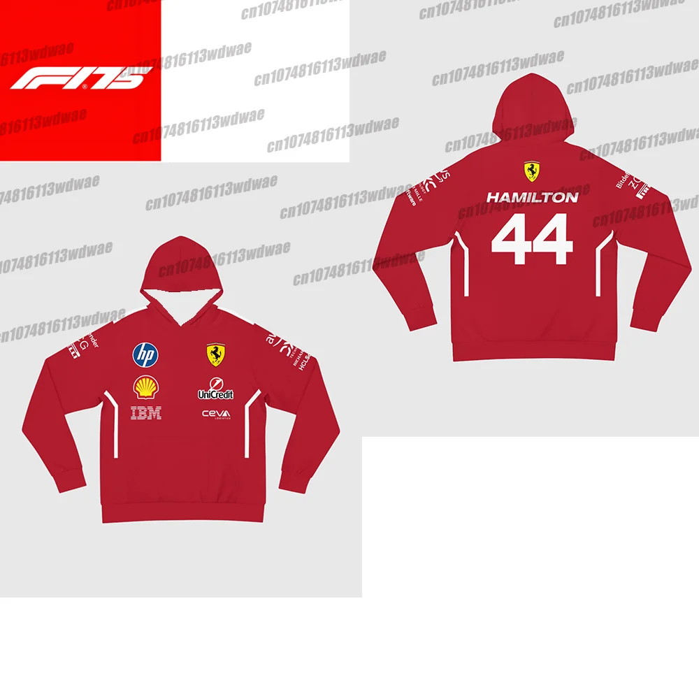 

​ Футболка Formula 1 F1 для мужчин, толстовка с 3D принтом Ferrari F1 Team Jersey, Англия, Lewis Hamilton 44 Team, толстовка с капюшоном, подарок для фанатов, дизайн