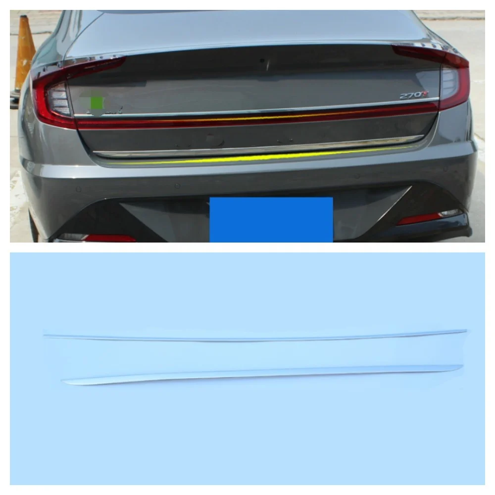 

For Hyundai Sonata DN8 2020 2021 2022 Accessories Rear Trunk Tailgate Door Strip Streamer Lid Cover Trim Car Styling