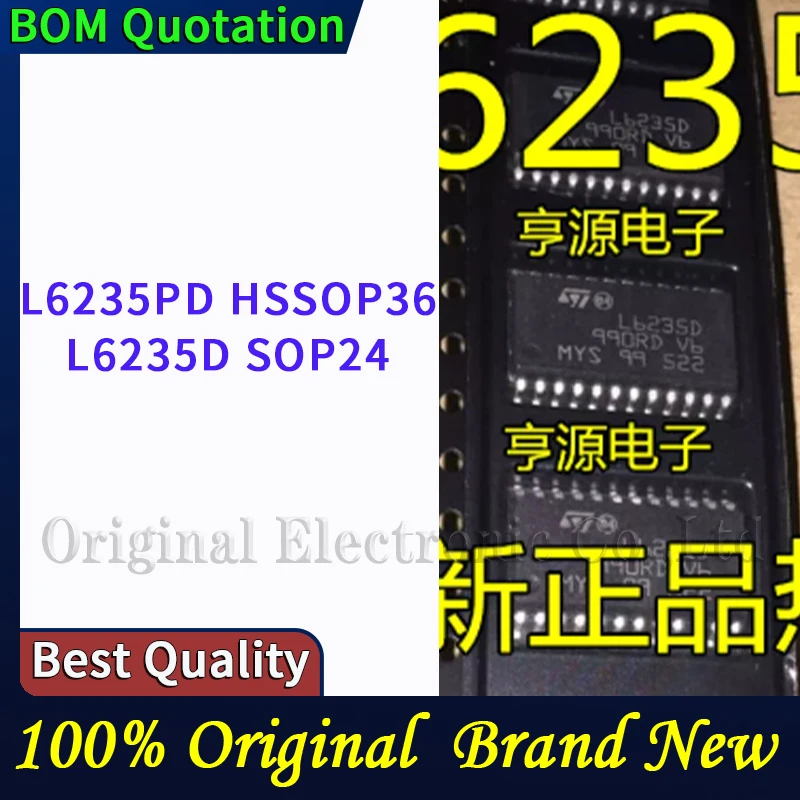 10pcs/lot L6235PD HSSOP36 L6235D SOP24  plastic casing Original  In stock High quality