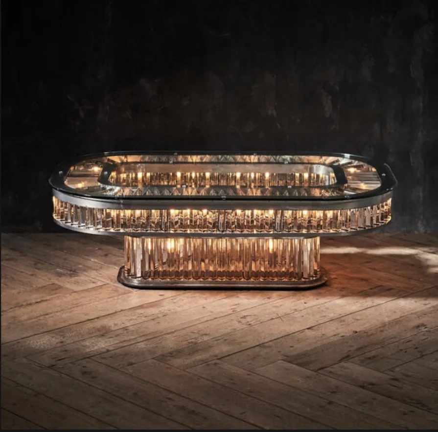 فيلا فاخرة غرفة المعيشة المنزلي الديكور الكريستال صمام ثنائي باعث للضوء مصباح أرضي دراسة مكتب الطابق معرض مصمم لمبة مكتب