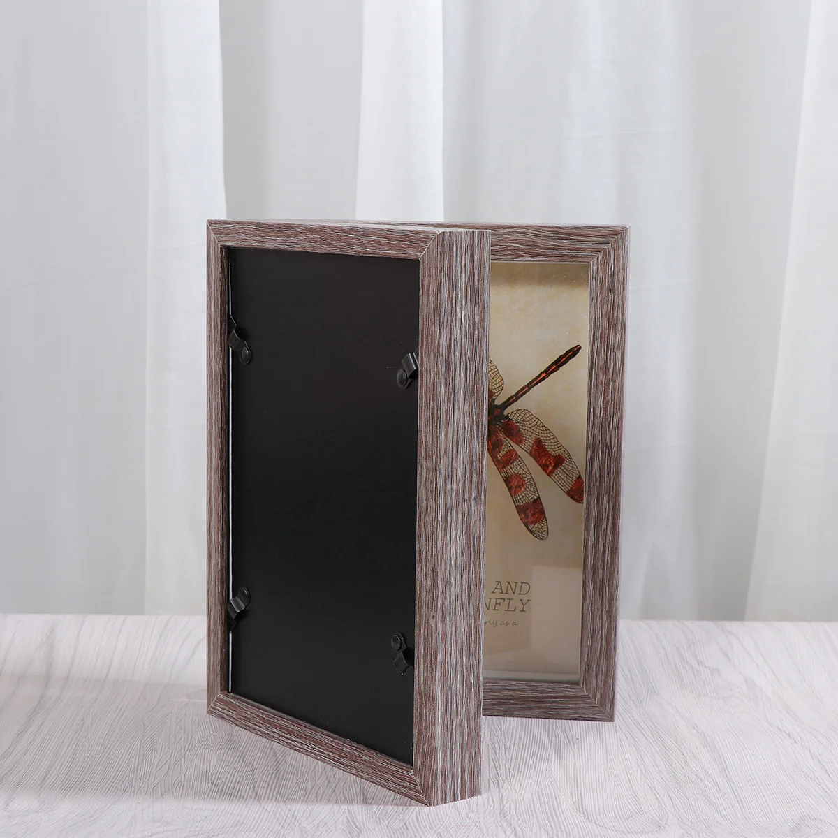 5x7 Inch Fashion Simple Wooden Picture Frame Double Photo Frame (Light Grey) wooden photo frames double picture frame