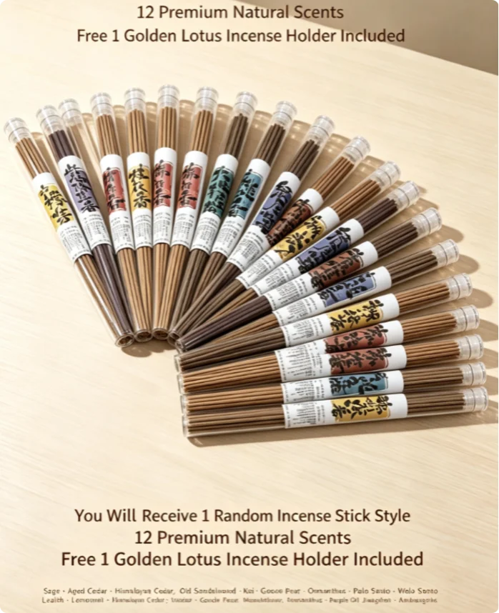 Surprise Natural Incense Blind Box: You will receive one of the incense varieties shown in the picture.