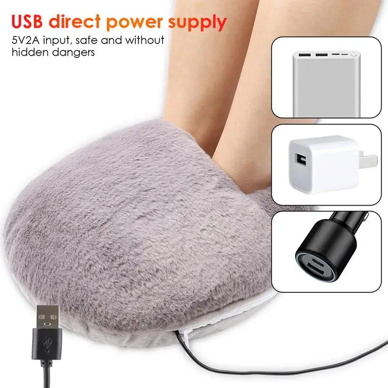 Electric Feet Heater USB Electric Foot Warmer Under Desk Heating Pad Winter Warming Leg Thermostat Heater Winter Warmth Pad