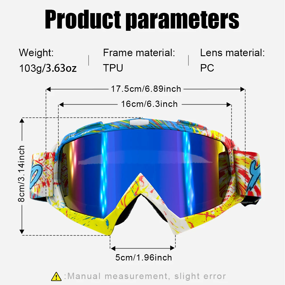 Hot sale ultralight off-road motorcycle goggles mountain bike downhill goggles