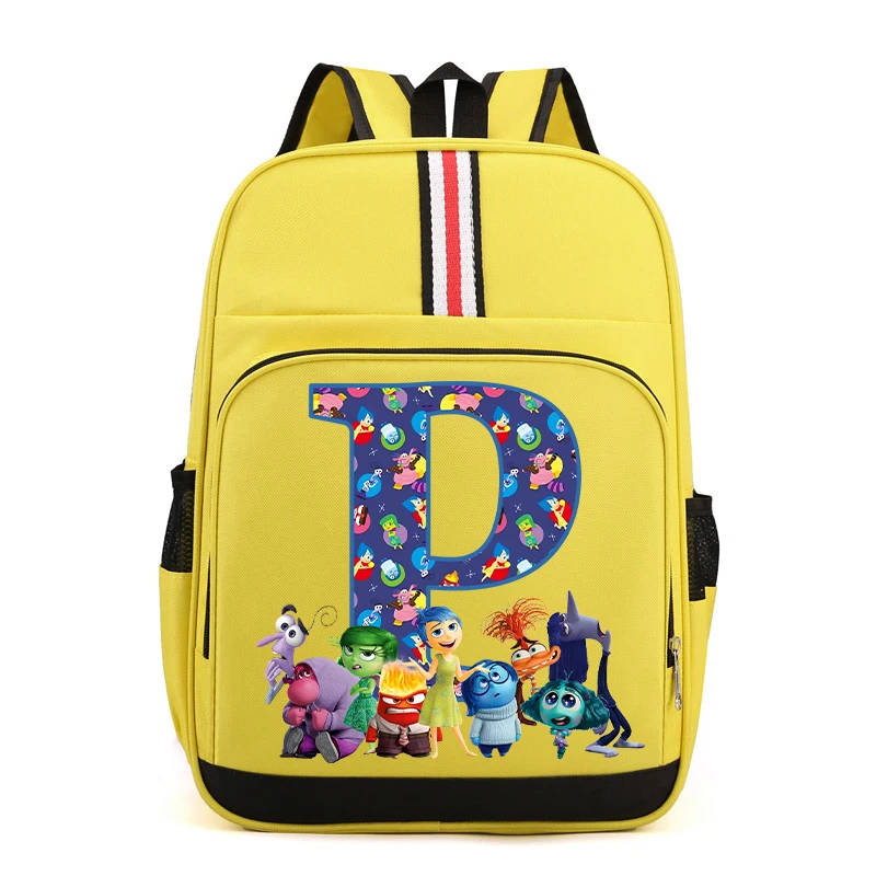 New Inside Out 2 Backpack Child Cute Cartoon Letter Printed School Bags Large Capacity Children\'s Backpack Kids School Supplies