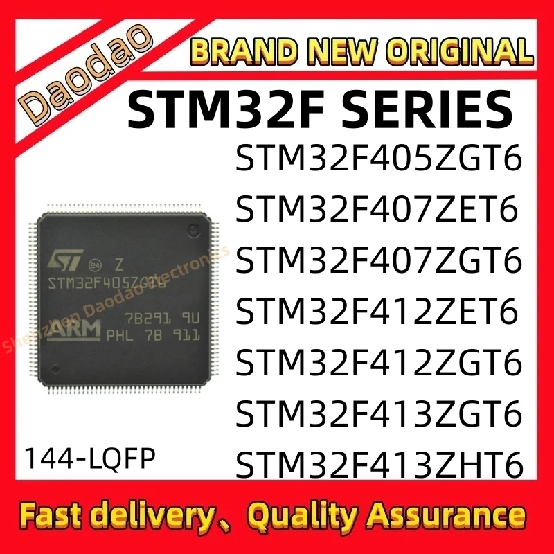 

NEW STM32F405ZGT6 STM32F407ZET6 407ZGT6 STM32F412ZET6 STM32F412ZGT6 STM32F413ZGT6 STM32F413ZHT6 IC Chip 144-LQFP