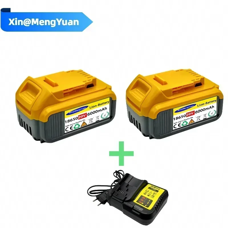 For Dewalt DCB200 Rechargeable Lithium Ion Battery 20V MAX Latest Genuine 20V 12Ah Dewalt DCB205 DCB201 DCB203 with Charger