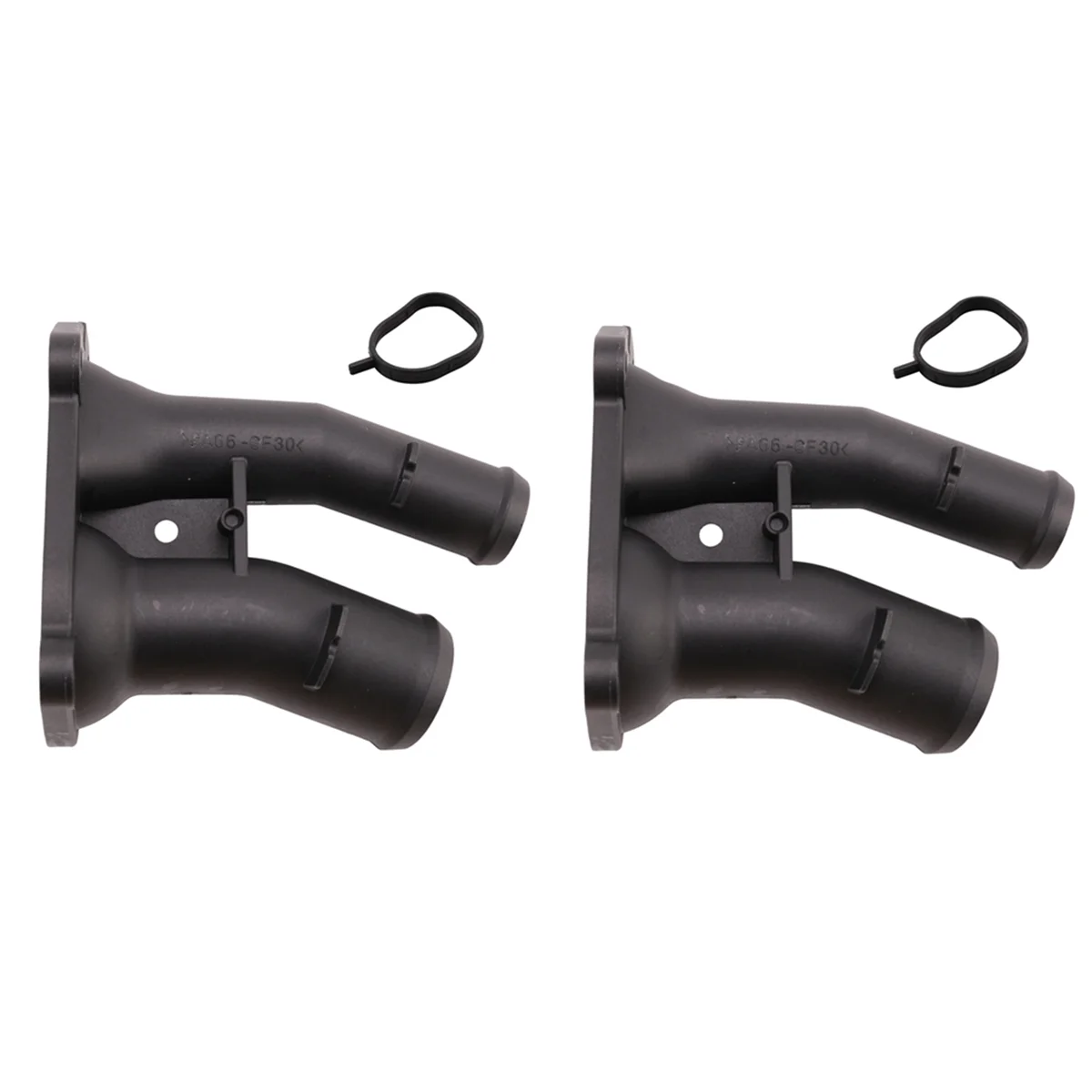 

2PCS Thermostat Housing Coolant Flange Fit for Ford C-Max Focus Fusion Mondeo Fiesta 2001-2012 1707050 2S6G-9K478-BC -L94A