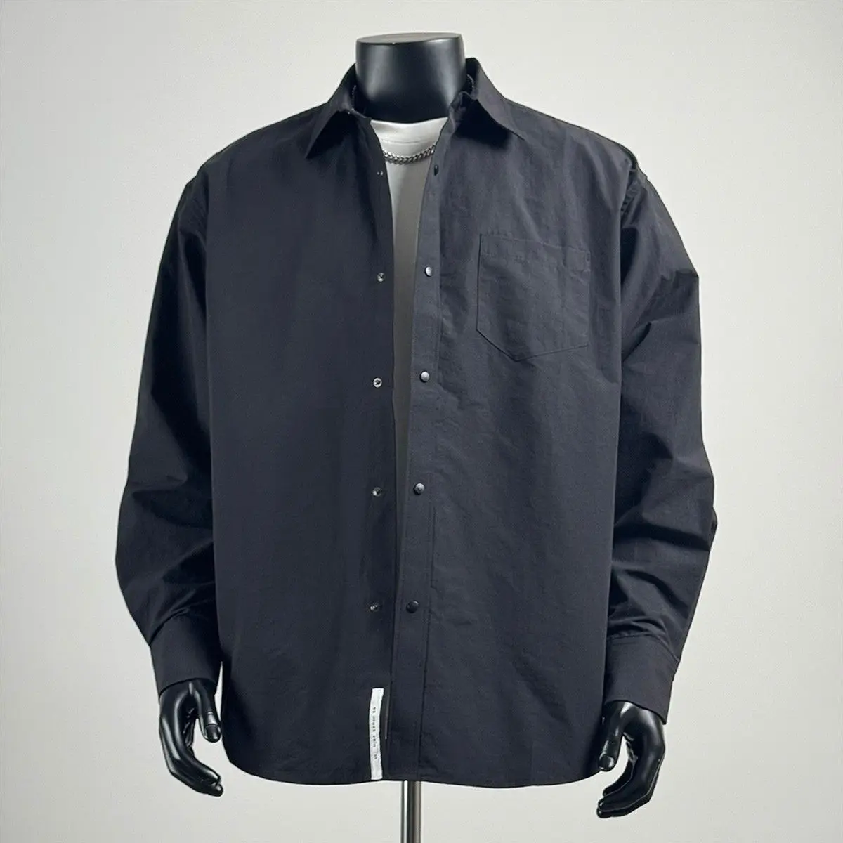 

Мужская рубашка свободного кроя с длинным рукавом, тонкая, базовая, в стиле ретро, для работы, весна-лето, повседневная, износостойкая, на пуговицах