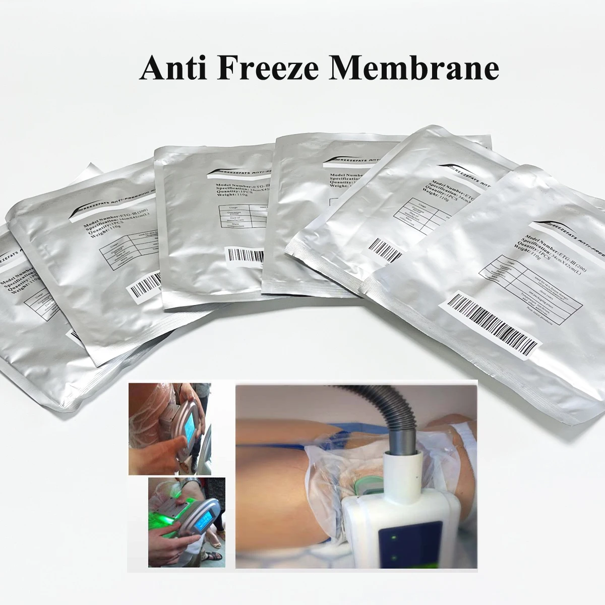 Anti Freeze Membrane Antifreeze Film Gel For Cryotherapy Liposuction Cooling Cryo Lipo Weight Loss Slimming Cellulite Paster