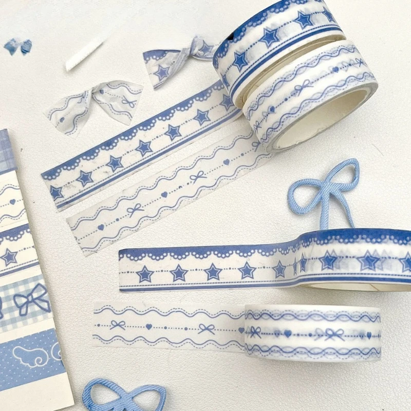 2/4pcs Cherry Star Style Decorative Tape Cute Cartoon Creative Washi Tape School Stationery 5M/Roll view 3