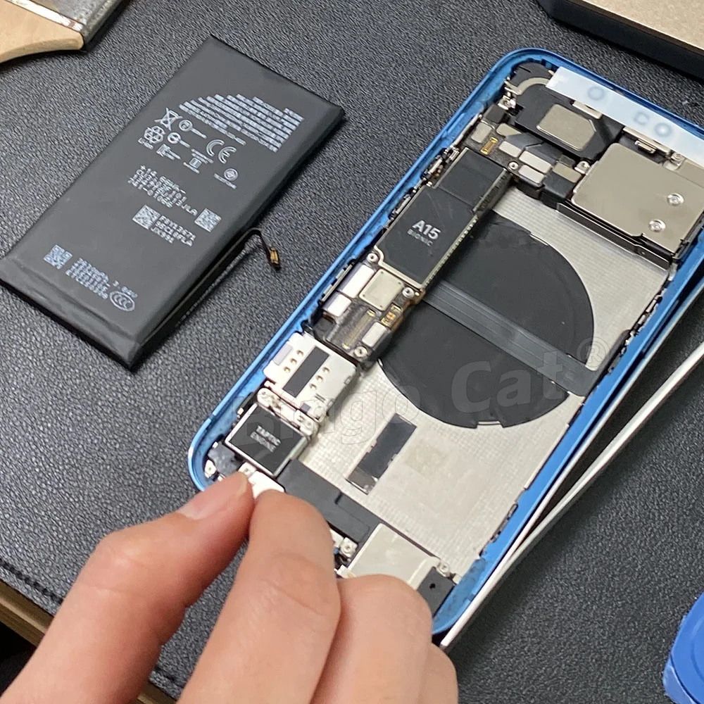 Batería de diagnóstico de 5 piezas que muestra la pieza genuina sin mensaje emergente para iPhone 12 13 Pro max 14 Plus 15Pro max 14Pro reemplazo de batería