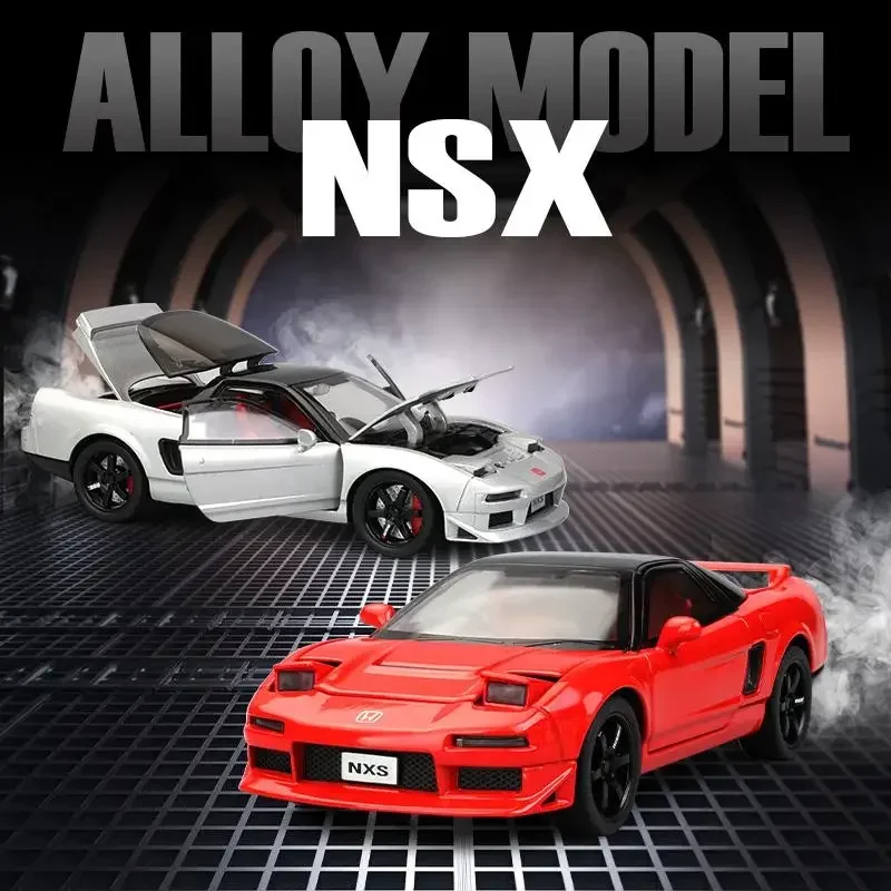 1:32 JDM Honda Acura NSX NA1 Supercar Alloy Car Model Sound and Light Pull Back Children's Toy Collectibles Birthday gift