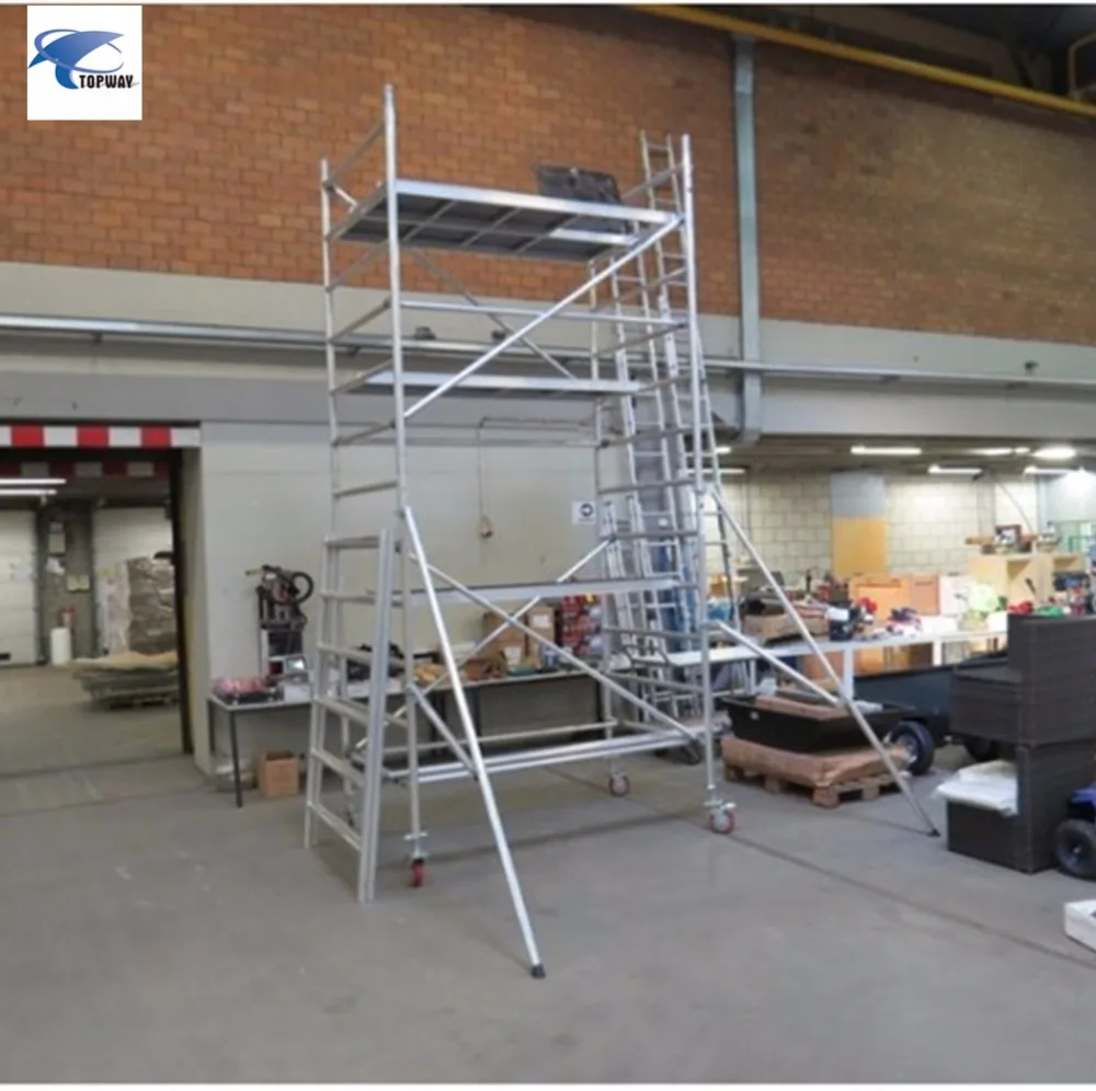 Aluminum mobile scaffolding andamio de aluminio