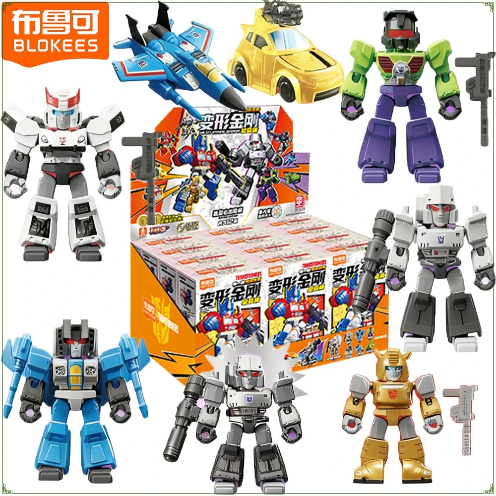 

New BLOKEES Genuine Transformers Defender Version Series Blind Box Charming Trendy Display Ornaments Toys Kids Surprise Gifts