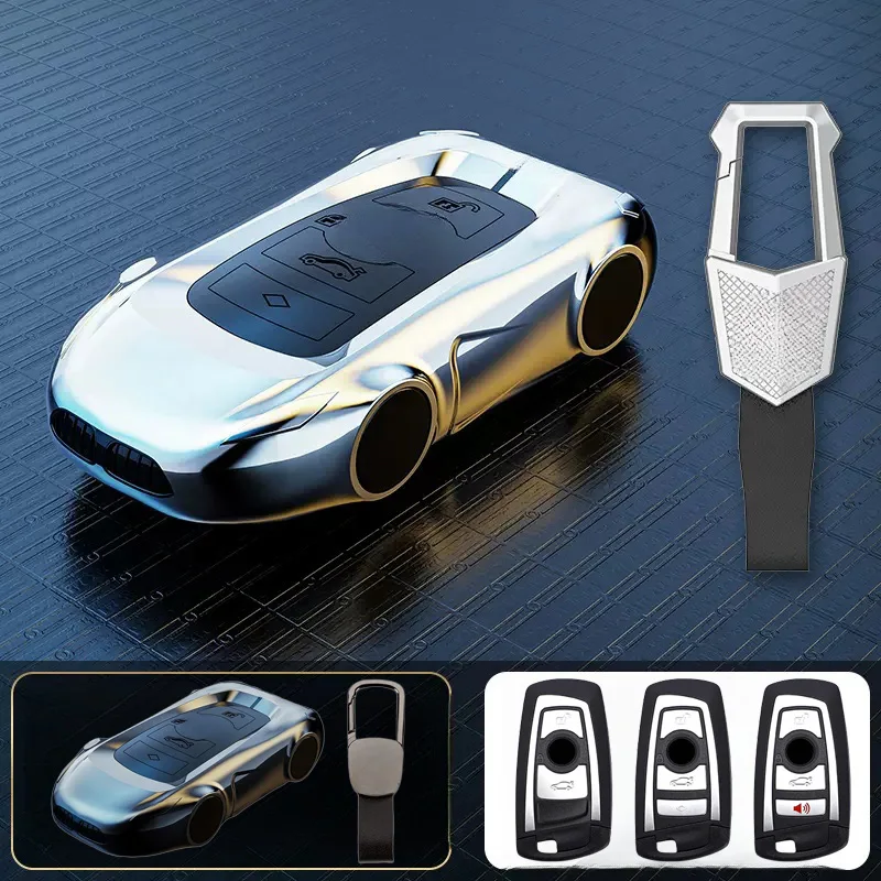 

Zinc Alloy Silicone Car Remote Key Fob Case Cover Keychain For BMW 1 2 3 4 5 6 7 Series F10 F11 F30 X3 X4 X5 X6 M2 M3 M4 M5 M6