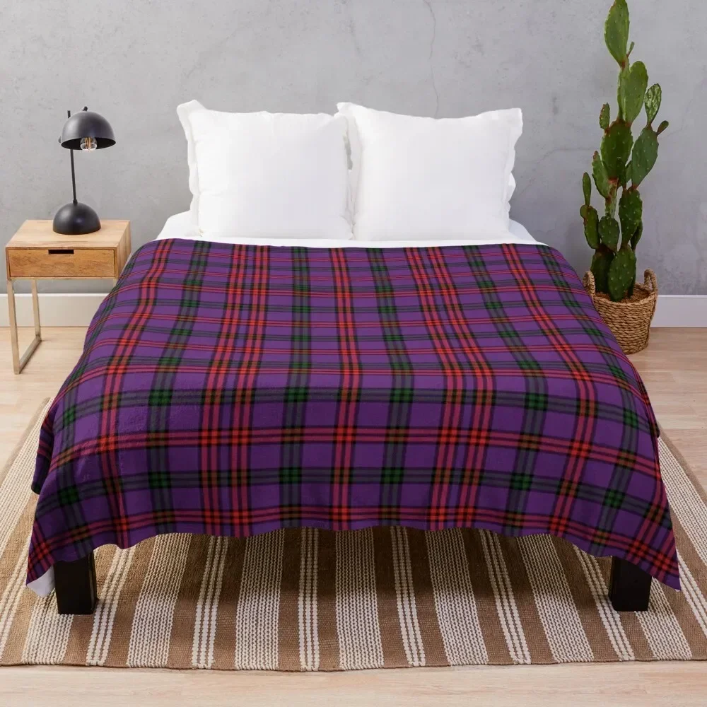 Clan Montgomery Tartan Throw Blanket bed plaid Polar Decoratives Luxury Blankets