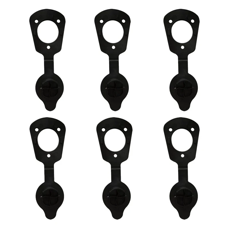 6 Pieces Soft PVC Cap Gasket Cover For Flush Mount Fishing Rod Holder Kayak Boat -Kayak Fishing Tackle Equipment