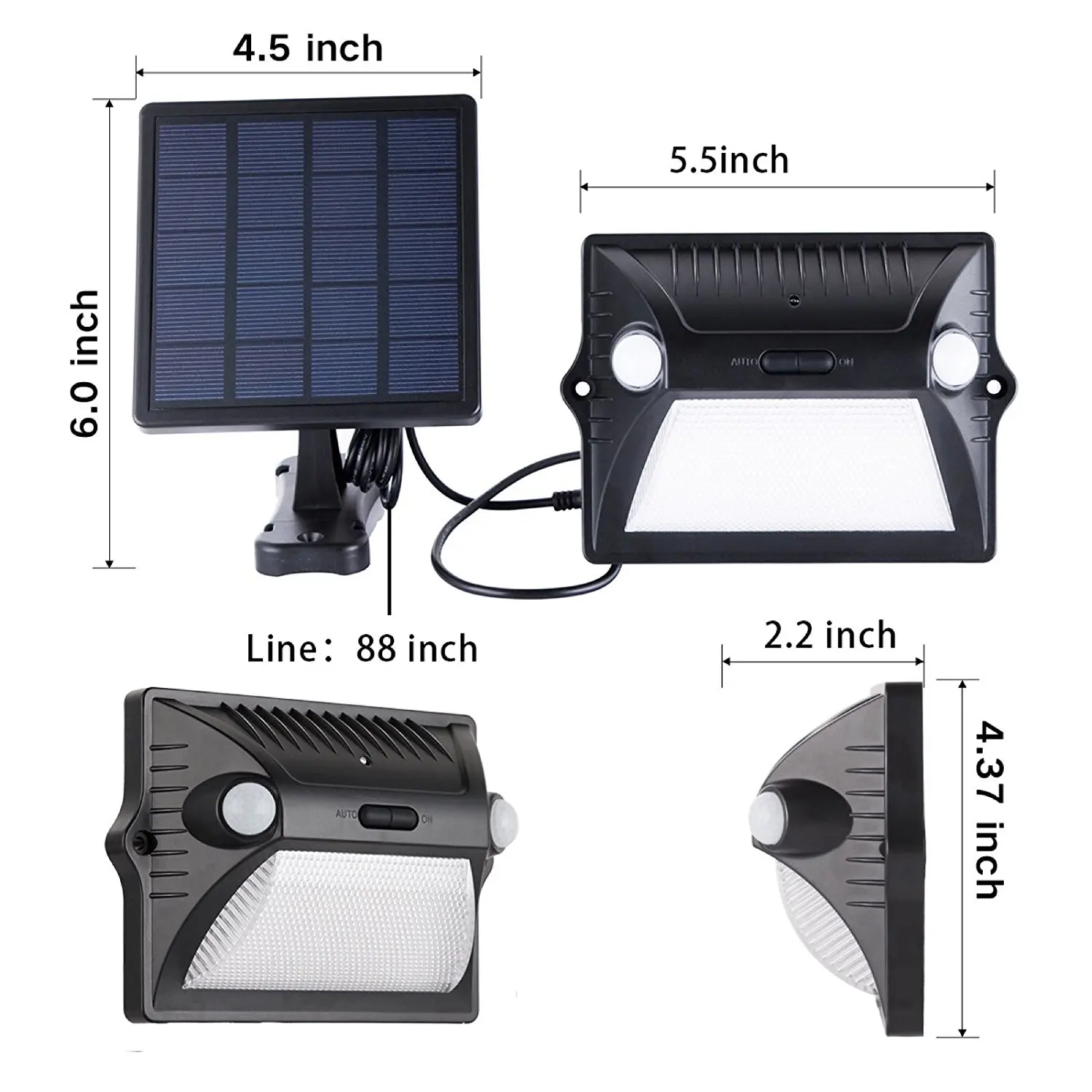 RGB-светильник с питанием от солнечной энергии