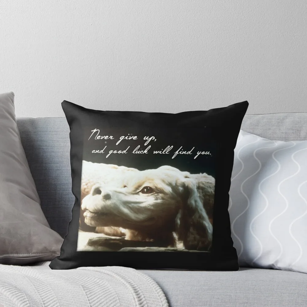 

Never give up and good luck will find you. Throw Pillow Bed pillowcases Sitting Cushion pillow