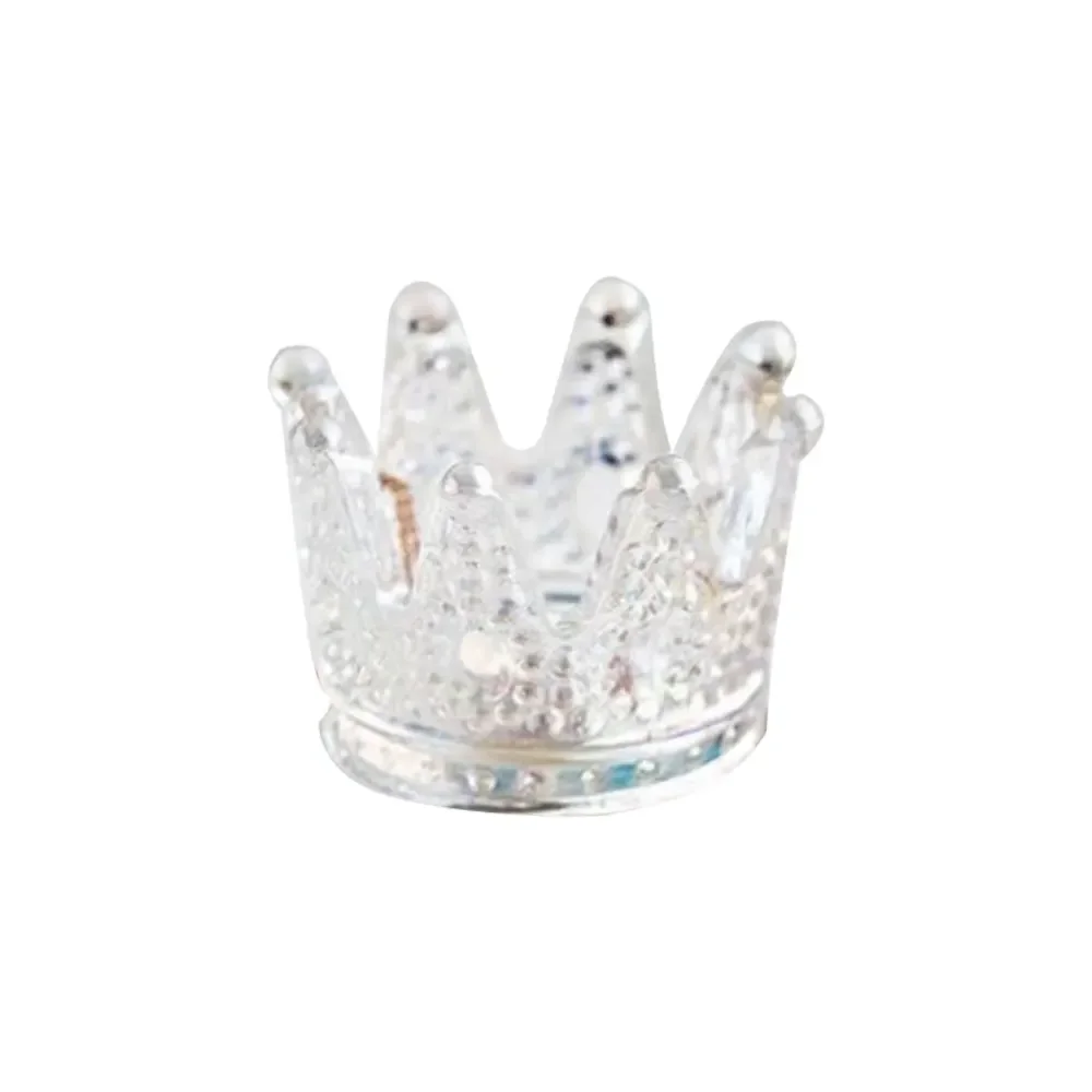 Glass Crystal Crown Candle Holders Home Decor Wedding Decoration Accessories Candlesticks For Candelabro Centerpiece Vintage