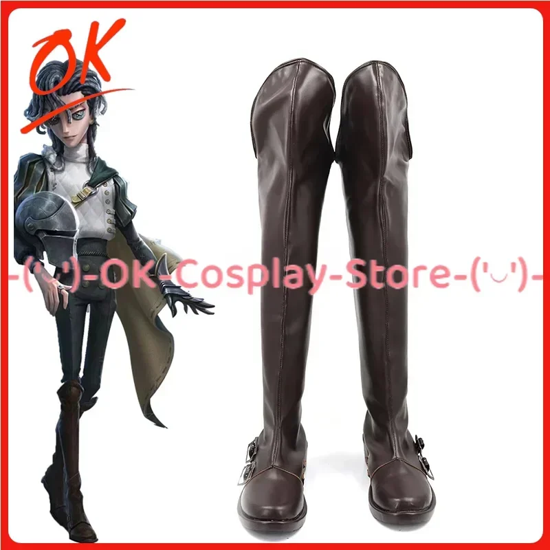[Customized] Identity V Richard Sterling Cosplay Shoes Forward William Ellis Game Roleplay Prop Carnival Party PU Leather Boots