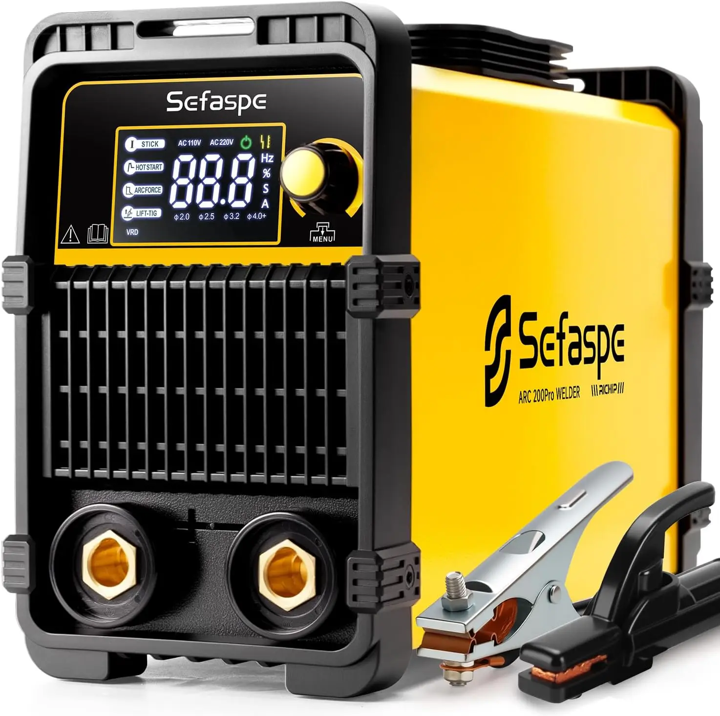 

ARC 200Pro Stick Welder 200A 110 В/220 В IGBT инвертор со светодиодным дисплеем, горячим пуском, Arc Force, антипригарным покрытием