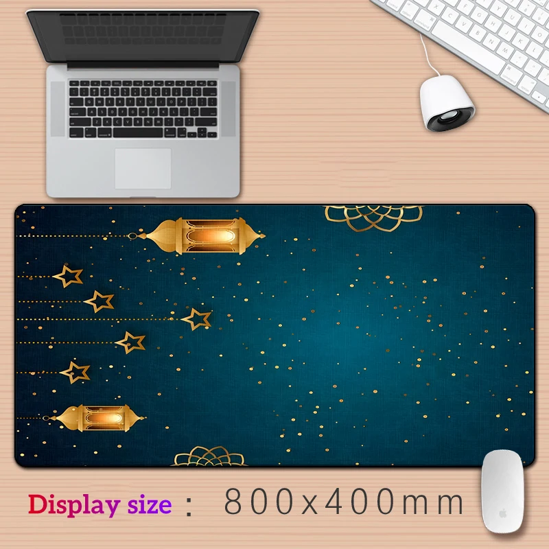 Muslim   Art HD Printing XXL Mouse Pad Gamer Accessory Hot Large  Computer Lock Edge Keyboard Mat Anime Cartoon